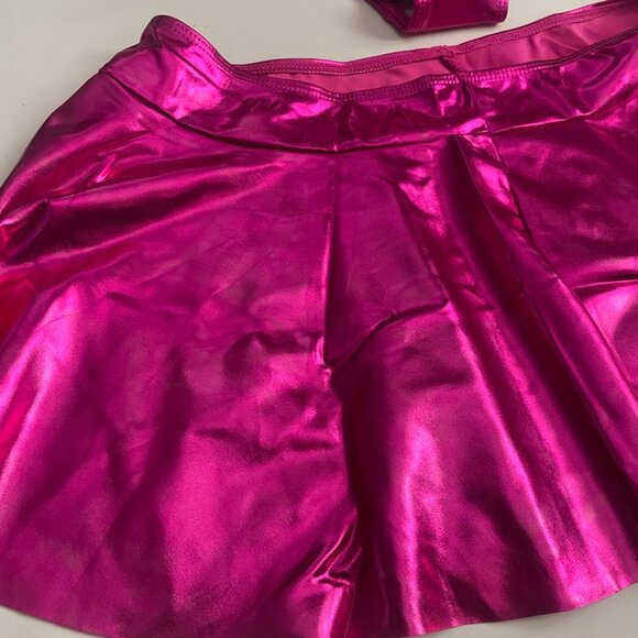 Metallic Hot Pink Rave Bikini Set - Picture 8 of 11